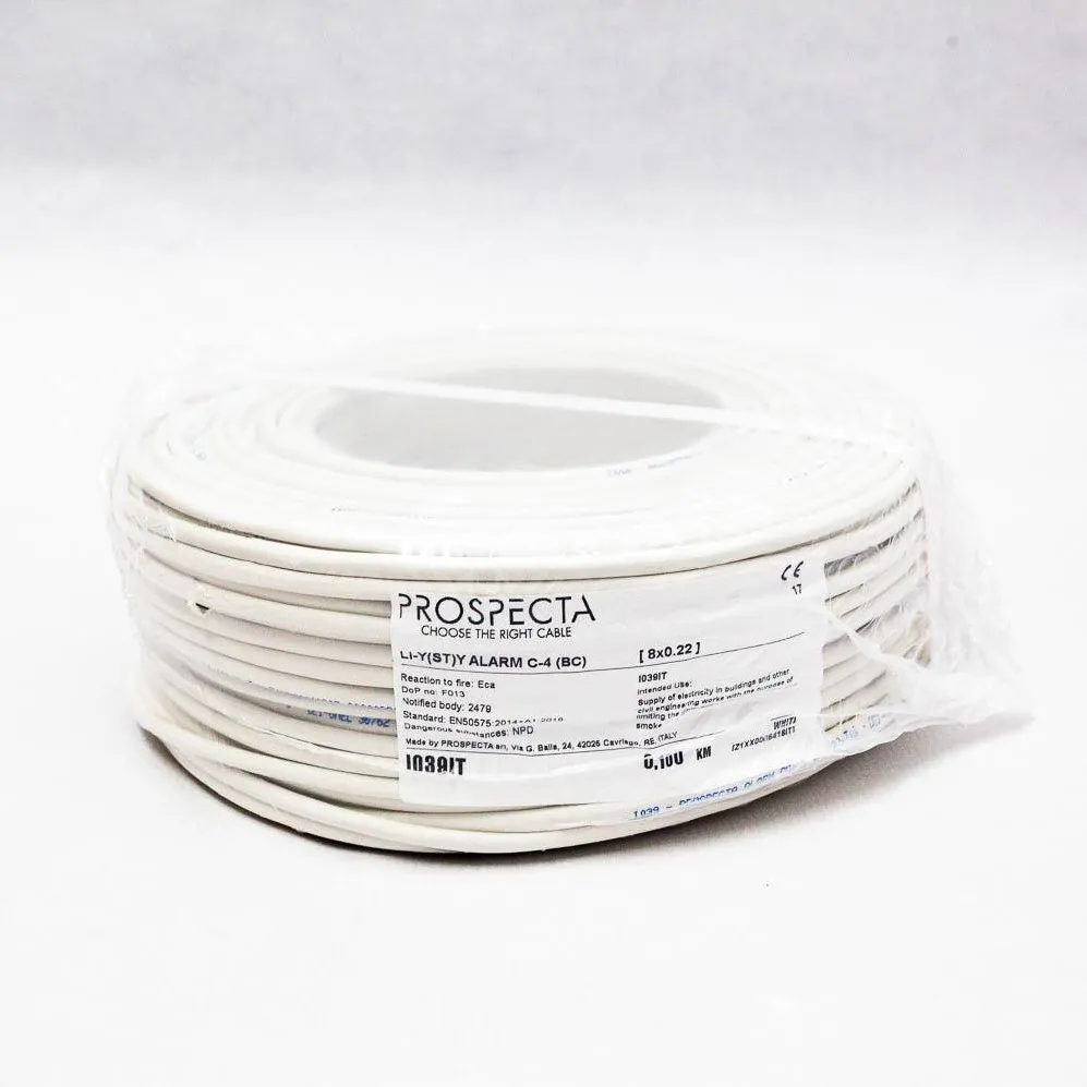 PROSPECTA Cablu alarma 8X0.22 premium cupru 100%
