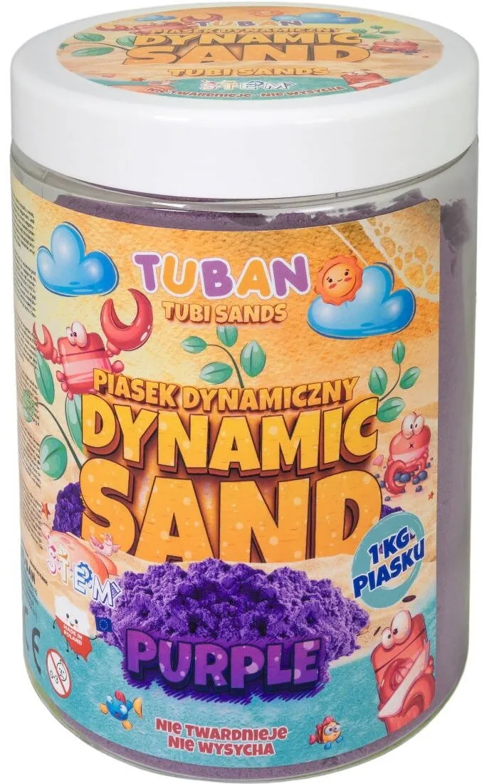 Jucarie Educativa TUBAN Dynamic sand 1kg purple