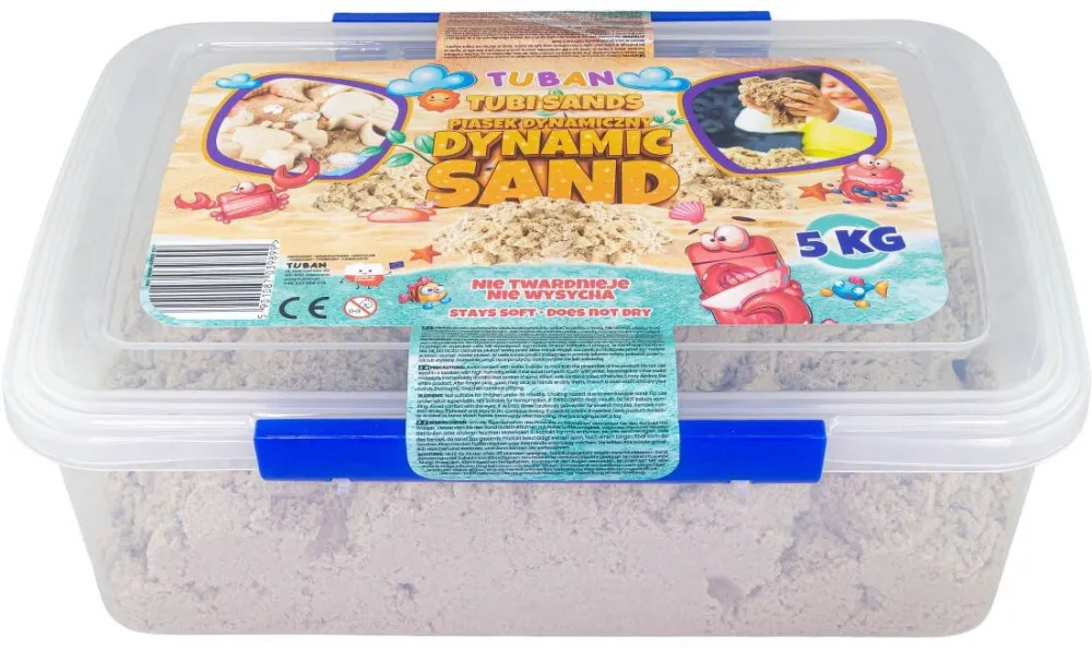 Jucarie Educativa TUBAN Dynamic sand 5kg box, natural