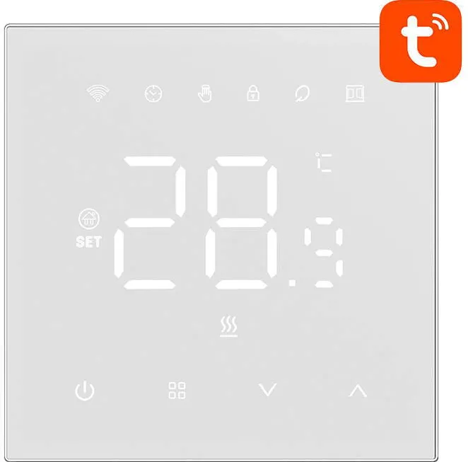 Avatto Termostat inteligent WT410-16A-W incalzire electrica 16A WiFi