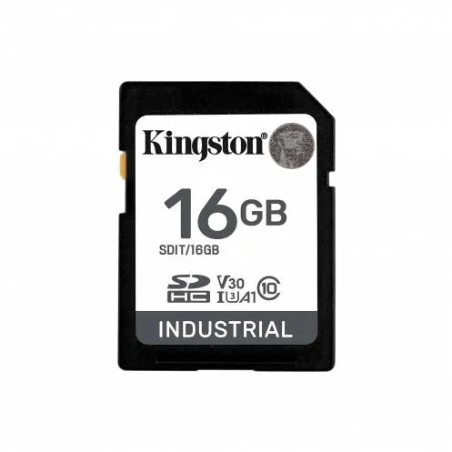 Card de Memorie Kingston SDHC Industrial 16GB, Class 10, UHS-I U3, V30, A1
