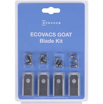 Set de 12 cutite de schimb Ecovacs pentru robotul cositor GOAT G1, cu suruburi incluse