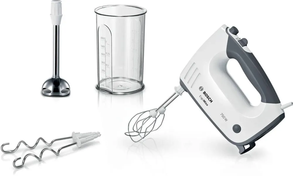 Mixer de mana BOSCH MFQ37470 750 W negru/alb