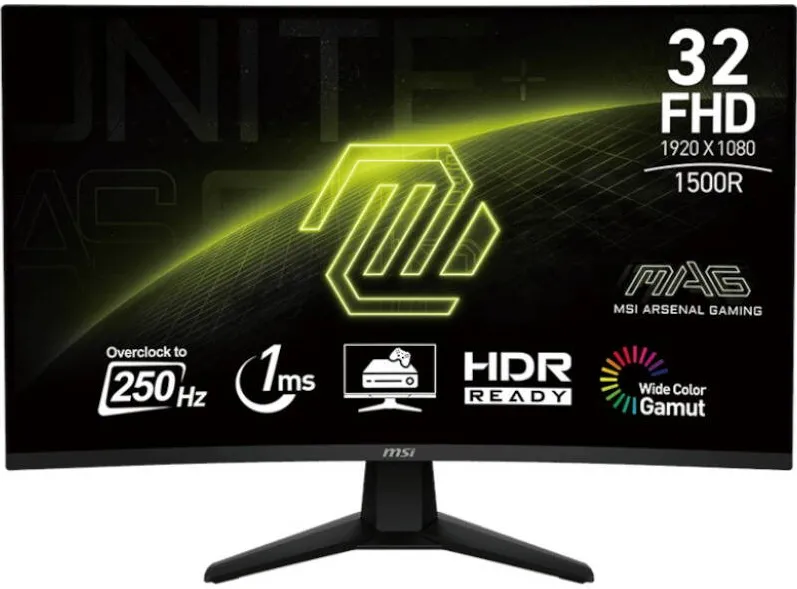 Monitor MSI Gaming MAG 32C6X Curbat 31.5 inch FHD VA 1 ms 250 Hz HDR