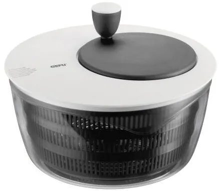 Centrifuga pentru salata Gefu Rotare cu manivela negru alb
