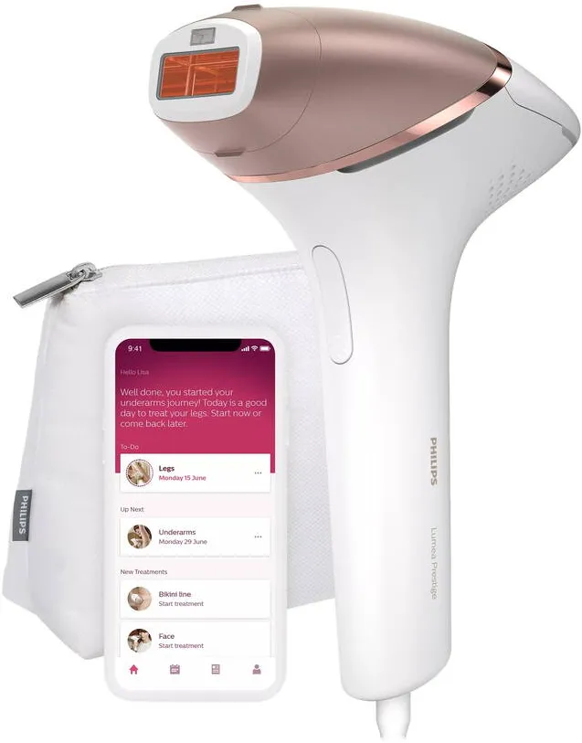 Philips BRI945/00 Lumea Prestige IPL Hair removal device, White/Rose Gold
