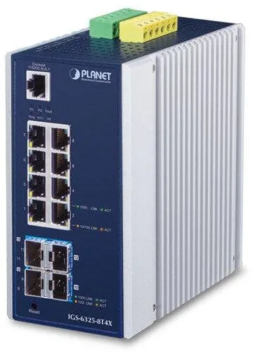 Switch Planet PLANET Industrial L3 8-Port 1000T + 4-Port 10G SFP+