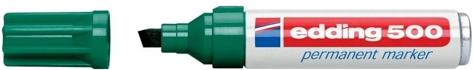 Edding Marker Edding 500 permanent varf retezat 2-7mm verde