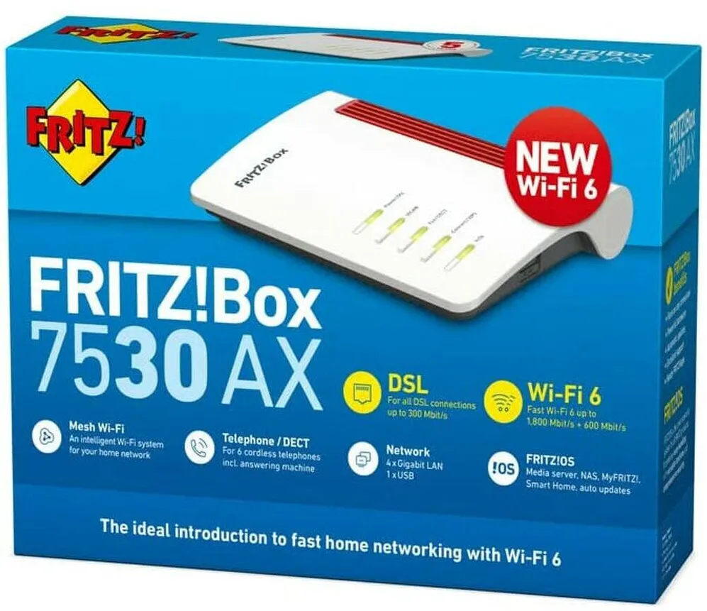 Router Wireless AVM 20002944, 300 Mbps, RJ45, USB 2.0, 220V
