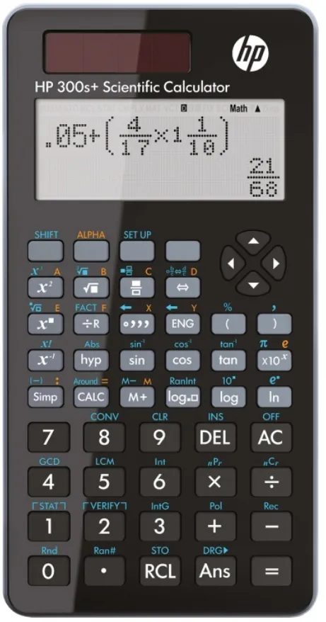 HP Calculator stiintific, 315 functii, 155x85x20mm, solar power, HP 300SPLUS