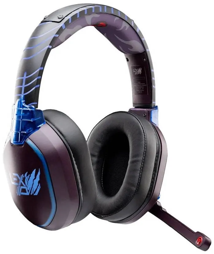 Casti Over-Head LEXIP x Tsume Madara – Gaming Wireless/Wired, Bluetooth 5.1 + USB‑C, 50 mm, Naruto Shippuden
