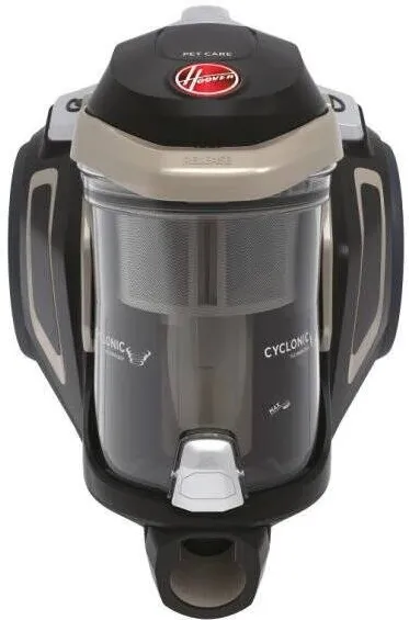 Aspirator CANDY Fara Sac HP720PET 011, 850 W, 2 L, Filtru HEPA 13, Negru-Auriu