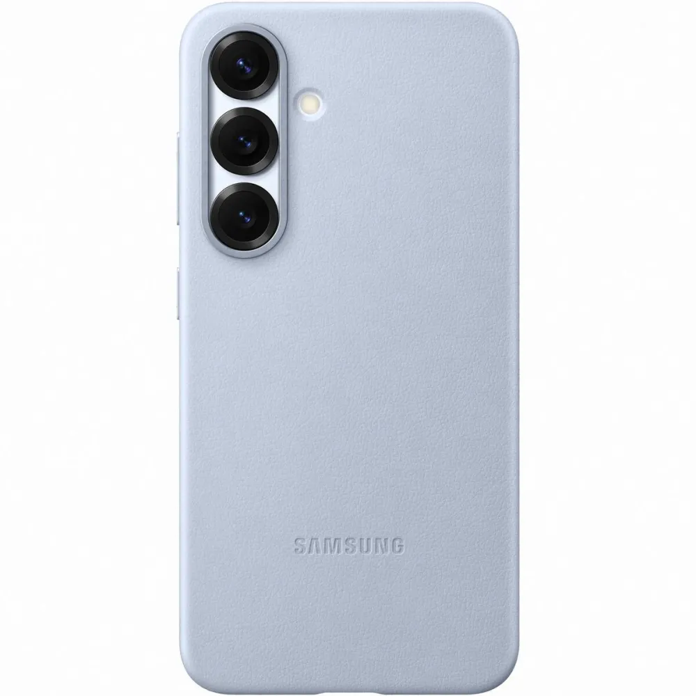 Samsung Husa de protectie Kindsuit Leather Case pentru Galaxy S25, Light Blue