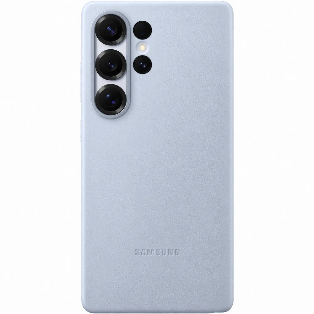 Samsung Husa de protectie Kindsuit Leather Case pentru Galaxy S25 Ultra, Light Blue