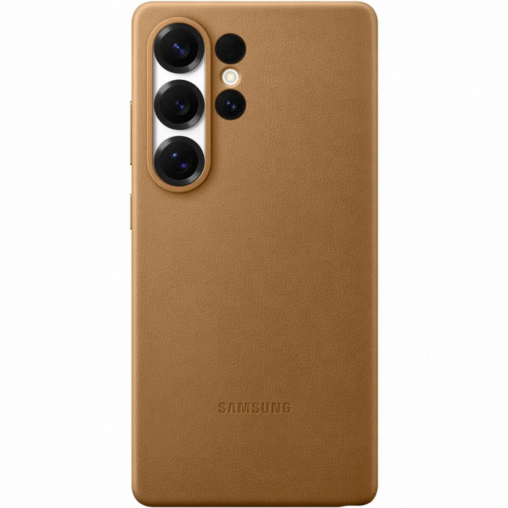 Samsung Husa de protectie Kindsuit Leather Case pentru Galaxy S25 Ultra, Gold