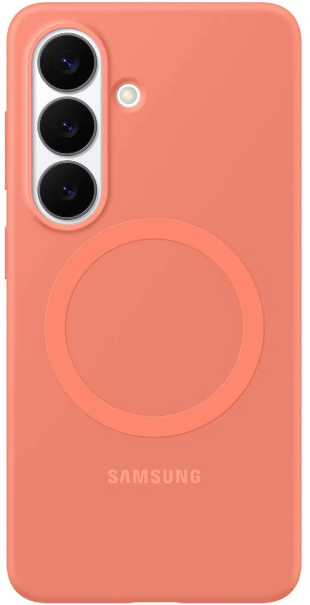 Samsung Husa de protectie pentru Galaxy S26, Silicon Magnet, Coralred