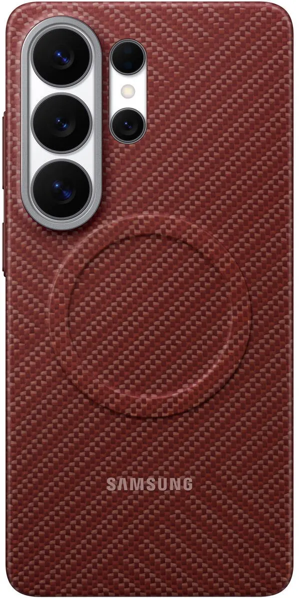 Samsung Husa de protectie pentru Galaxy S26 Ultra, Carbon Magnet, Coralred