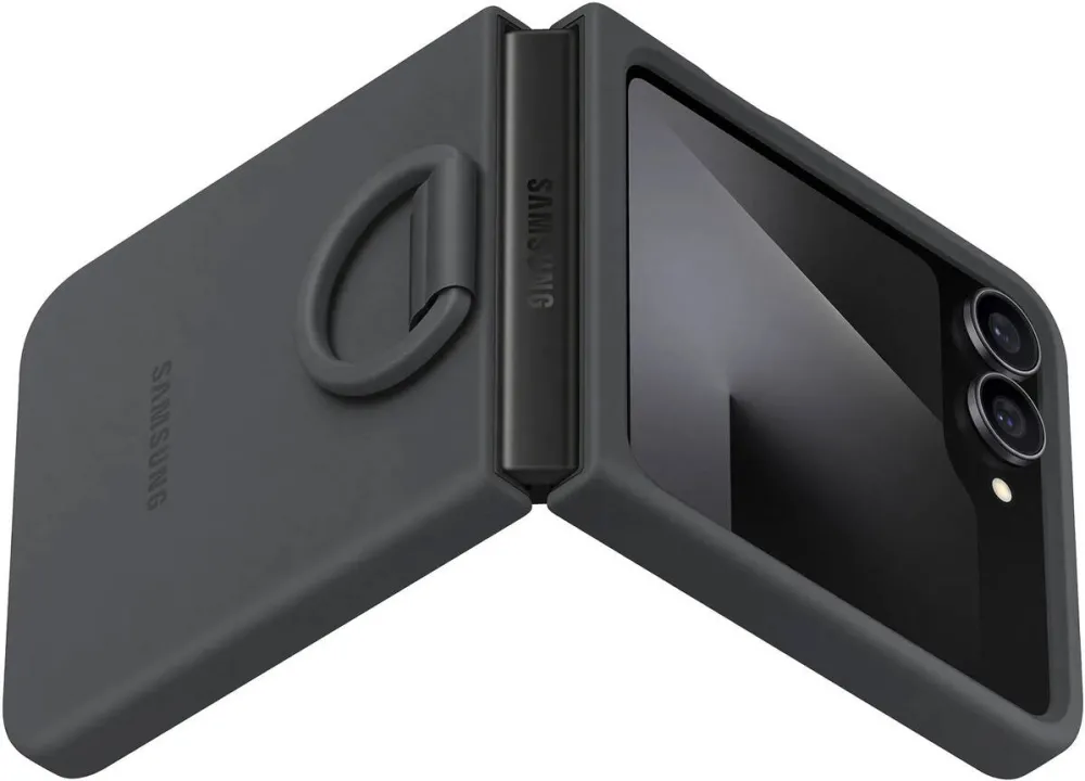 Samsung Husa de protectie Silicone Case pentru Galaxy Z Flip7 FE | Z Flip6, Black