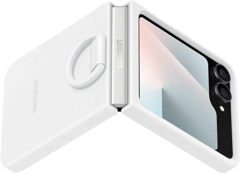 Samsung Husa de protectie Silicone Case pentru Galaxy Flip7, White