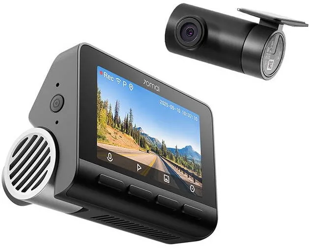 Camera Auto 70mai DVR Dual Chanel A810S+Camera luneta RC24, Rezolutie 4K ,Ecran IPS 3", Senzor Sony Starvis 2,Supercapacitor, 146 FOV, ADAS, GPS,HDR,Night Vision, Wi-Fi