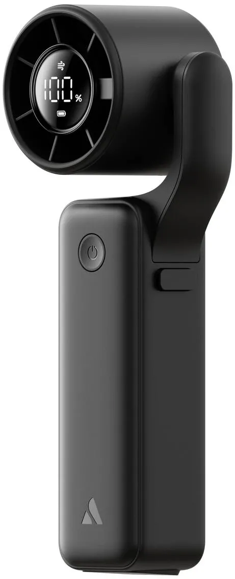 AECOOLY Ventilator portabil de mana Air Gimbal, negru, 5 viteze, 3500mAh, compact