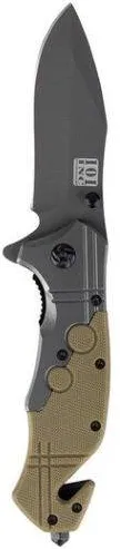 101 INC Commander Rescue 101 INC Knife, Black/Tan