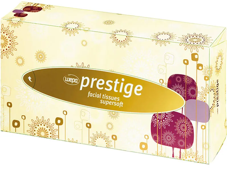 Wepa Servetele faciale Wepa Prestige, 2 straturi, albe, 100 bucati/cutie