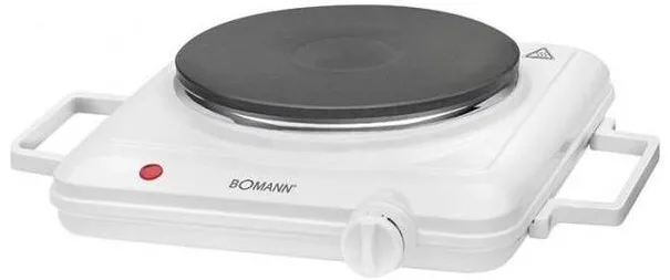 Plita Bomann 1 zona, 1500 W, Alb, EKP 5027 CB