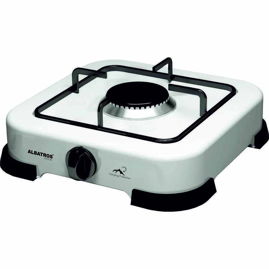 Plita Albatros independenta pe gaz APG11W 1 arzator Alba