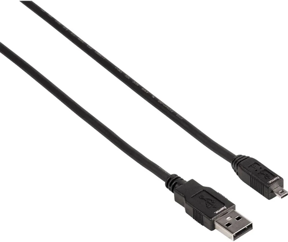HAMA Cablu Date USB 2.0 Cable B8 Pin USB A - mini USB B black 1,8 m
