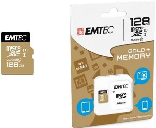 Card de Memorie Emtec Gold Elite 128 GB microSDHC Class 10 UHS-I (D1)