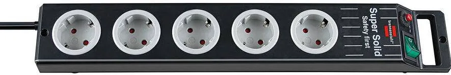 Prelungitor Brennenstuhl Super-Solid Line 5x Negru