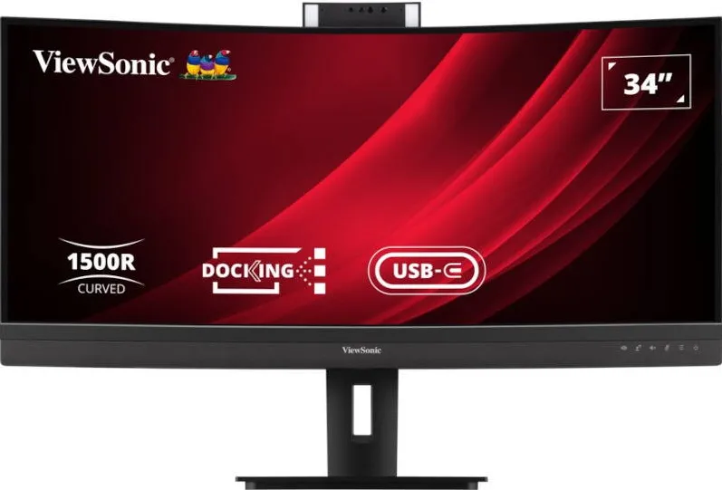 Monitor VIEWSONIC VG3457CV Curbat 34 inch UWQHD VA 5 ms 100 Hz Webcam USB-C