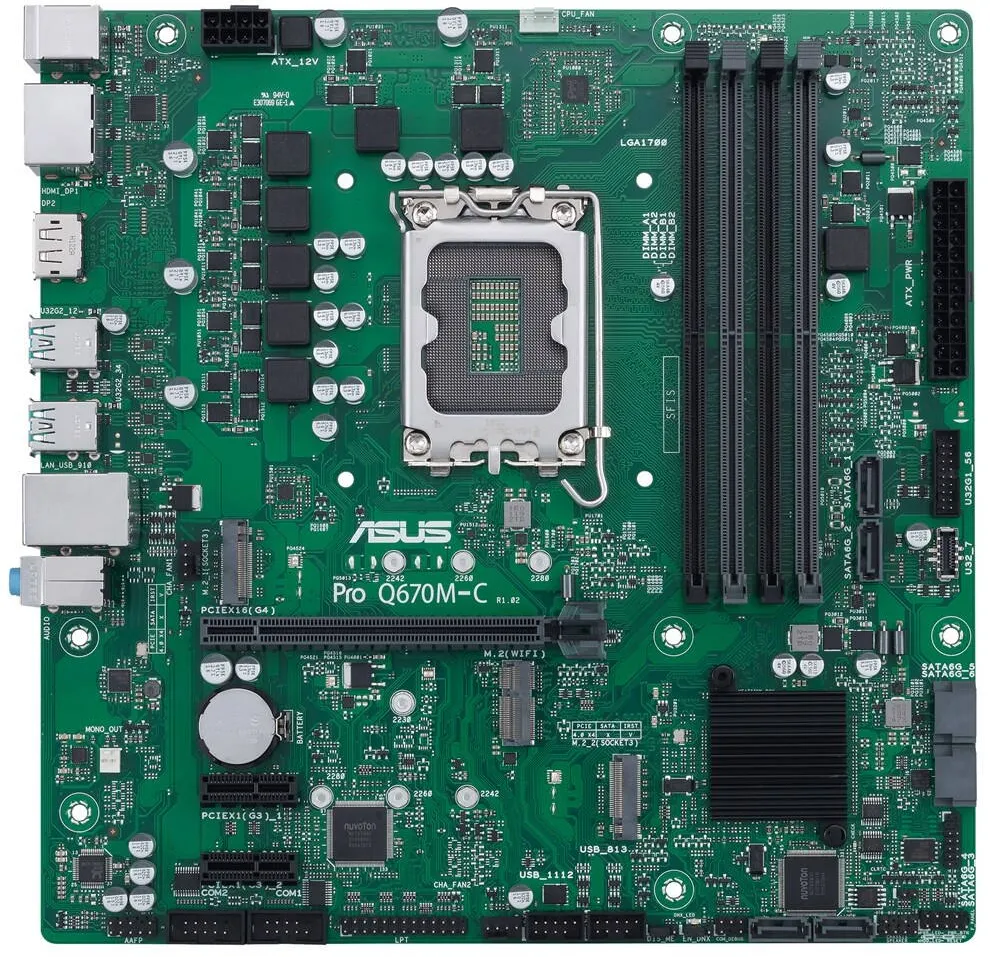 Placa de Baza Asus PRO Q670M-C-CSM Intel Q670 LGA 1700 micro ATX