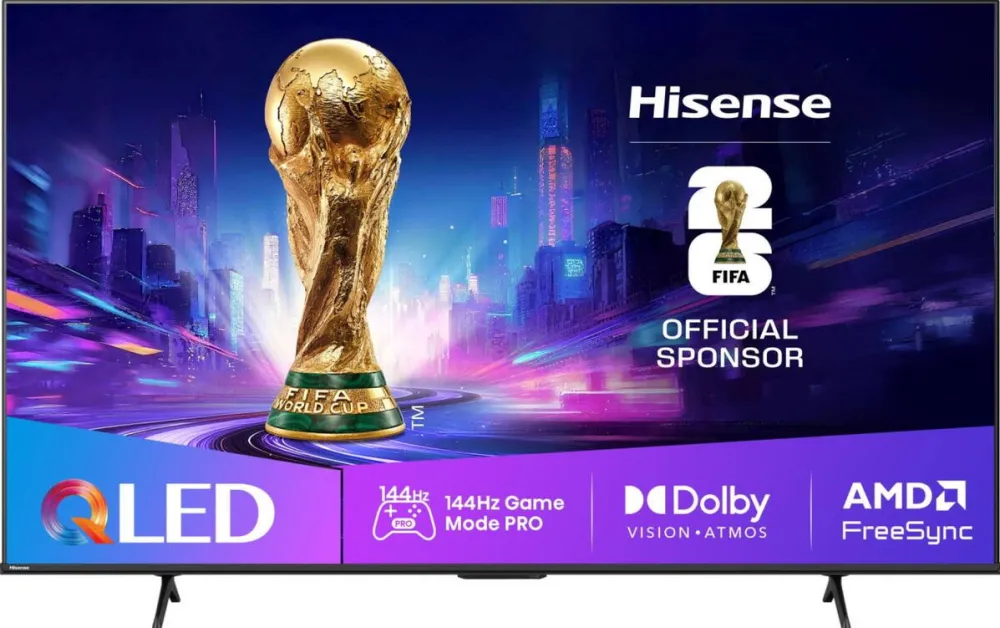 Televizor Hisense 75E77Q PRO, QLED TV - 75 -  black, UltraHD/4K, triple tuner, USB recording, time shift, 144Hz panel
