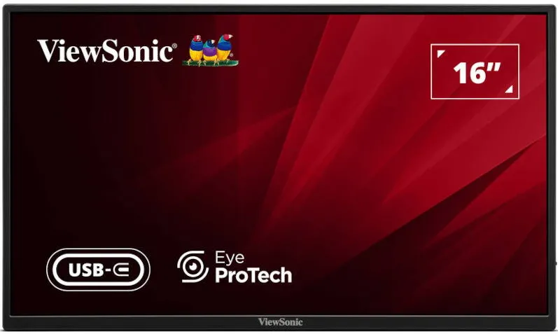 Monitor VIEWSONIC Portabil VA1650 15.6 inch FHD IPS 7 ms 60 Hz USB-C