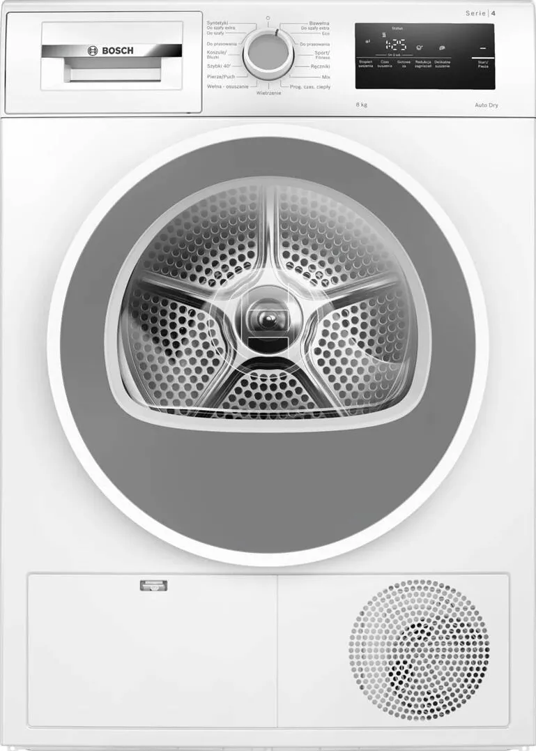 BOSCH Masina de spalat cu Uscator cu pompa de caldura WTH86277PL, 8 kg, Alb