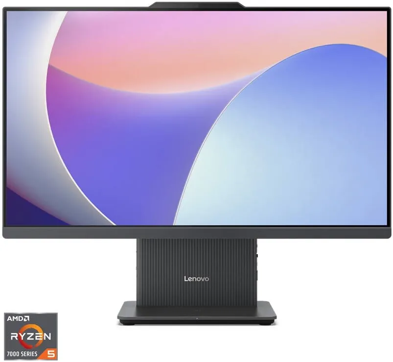Sistem desktop Lenovo Sistem All-in-One Lenovo IdeaCentre AIO 24ARR9 cu procesor AMD Ryzen™ 5 7535HS pana la 4.55GHz, 23.8" Full HD, IPS, 16GB DDR5, 1TB SSD, AMD Radeon™ 660M Graphics, No OS, Luna Grey