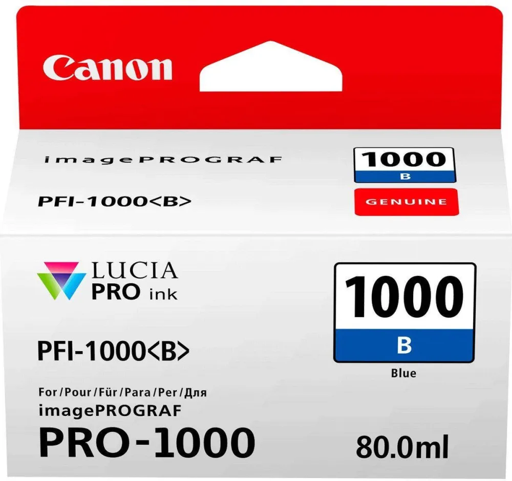Cartus Imprimanta Canon Cartus cerneala Lucia Pro PFI-1000 Blue pt imagePROGRAF PRO-1000