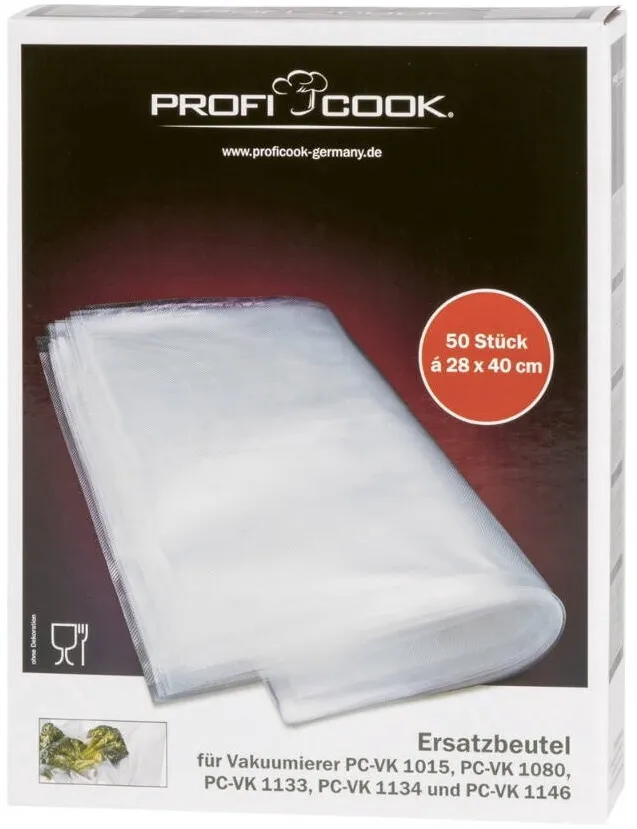 ProfiCook Profi Cook Proficook Vacuum Bags big 28x40cm 50 pcs.