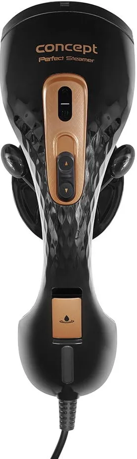 Concept Aparat de calcat vertical cu abur Concept NO8000, 1300 W, 150 ml, Abur 25 gr/min, Negru/Auriu