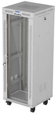 Carcasa server LANBERG Cabinet metalic Lanberg 19" 32U 600x600cm, gri, cu usi din sticla