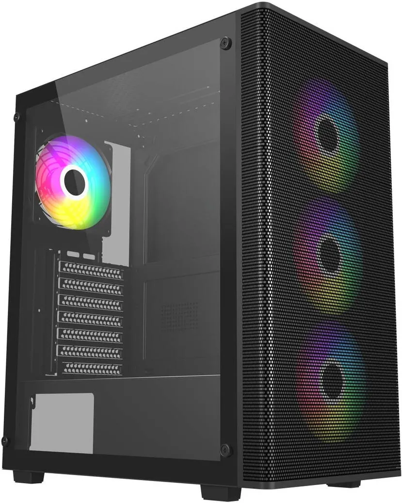Carcasa PC FSP M220-BA ATX Mid Tower, USB 3.0x1, USB 2.0x2, 120mm ARGBx3