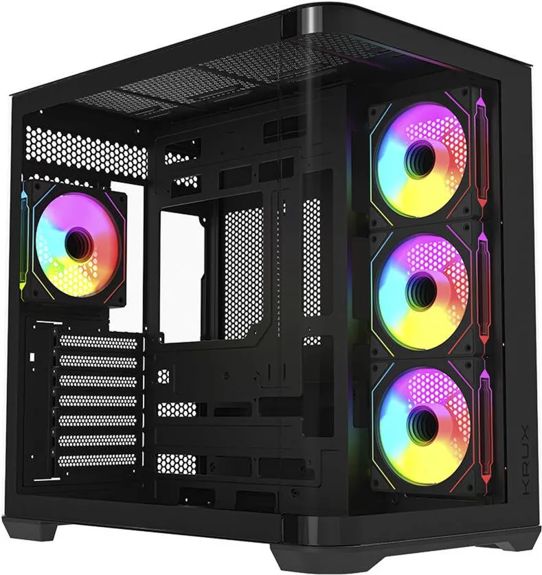 Carcasa PC KRUX Tano (Negru, panoramic glass)