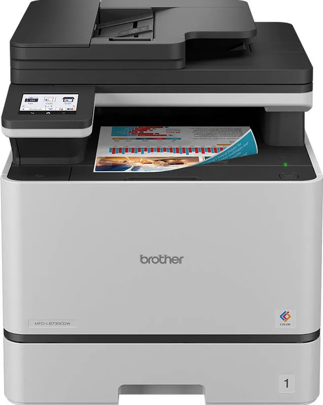 Imprimanta multifunctionala Brother MFC-L8730CDW, Laser, Color, Format A4, Duplex, Retea, Wi-Fi, NFC, Fax