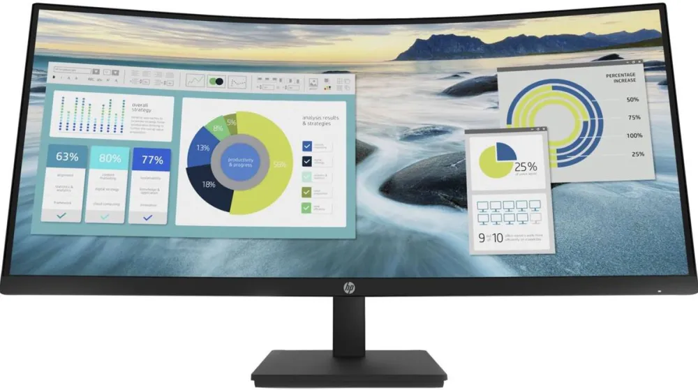 Monitor HP P34hc G4 Curbat 34 inch UWQHD VA 5 ms 60 Hz USB-C