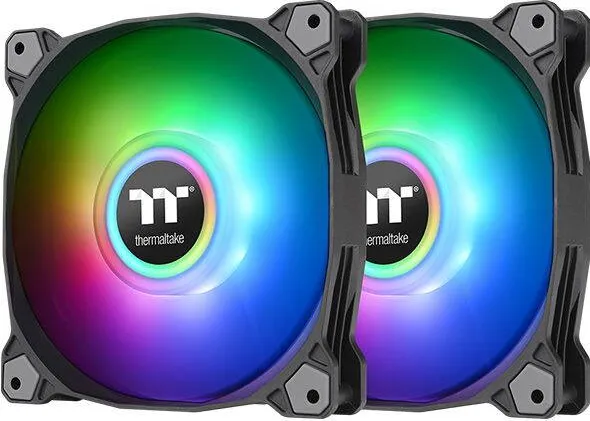 Thermaltake Ventilator  Thermaltake Pure Duo 14 14 cm Negru 2 buc.