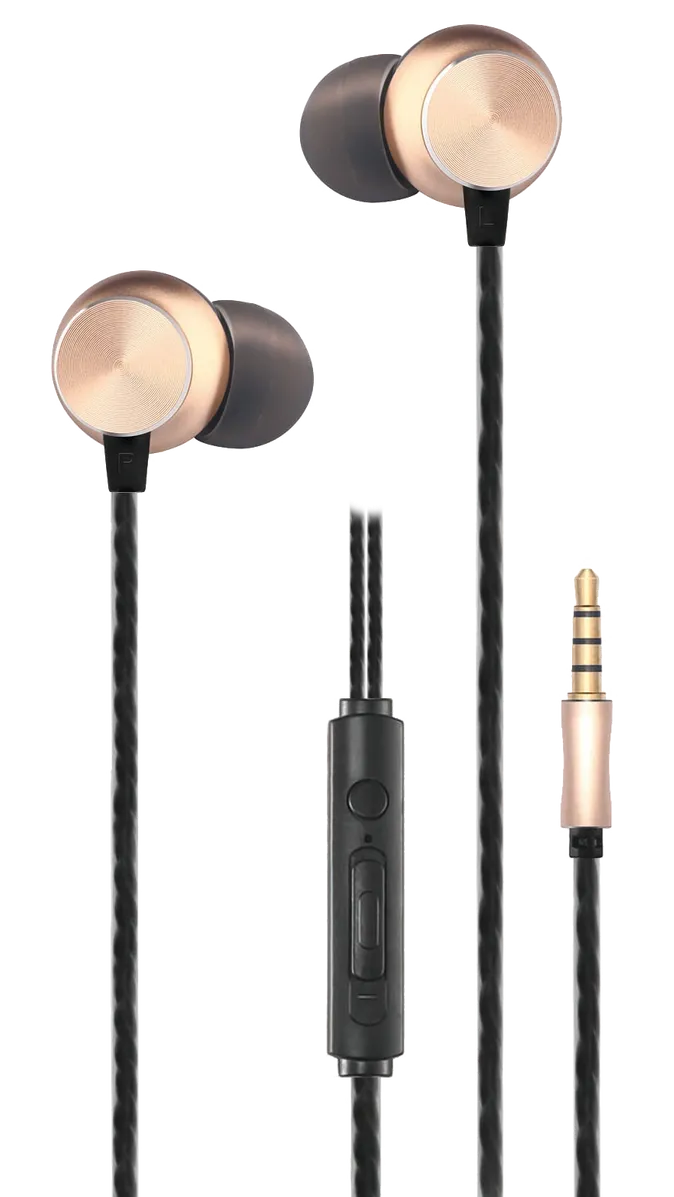 Casti In-Ear 2GO Stereo-Headset "Deluxe" - gold