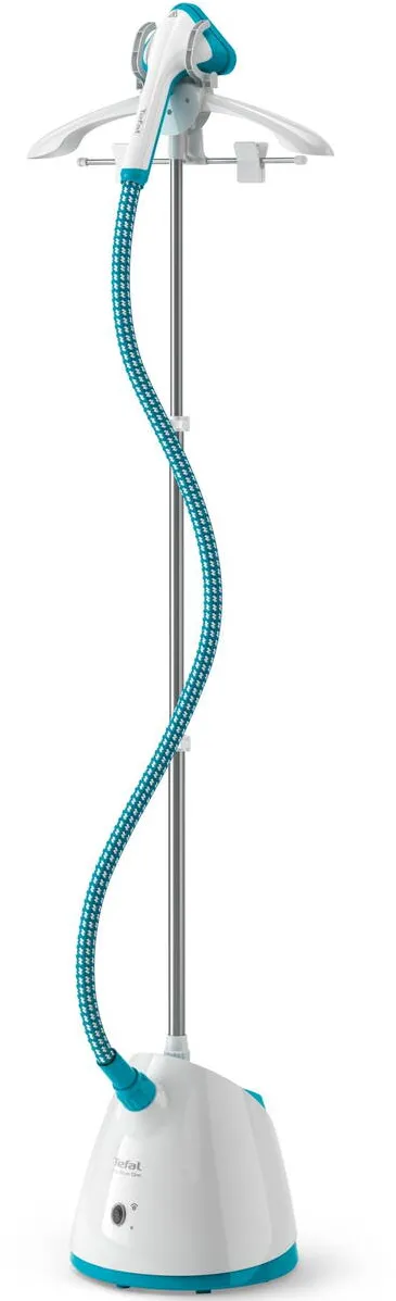 TEFAL Aparat de calcat vertical Pro Style One IT2460E0, 1800W, abur variabil 0-37 g/min, recipient apa 1.5 L, 2 nivele cantitate de abur, incalzire rapida in 45s, alb/albastru