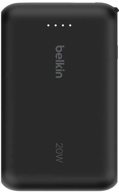 Baterie Externa BELKIN BoostCharge 10k mAh 20w integrated cable-C, port-C, black